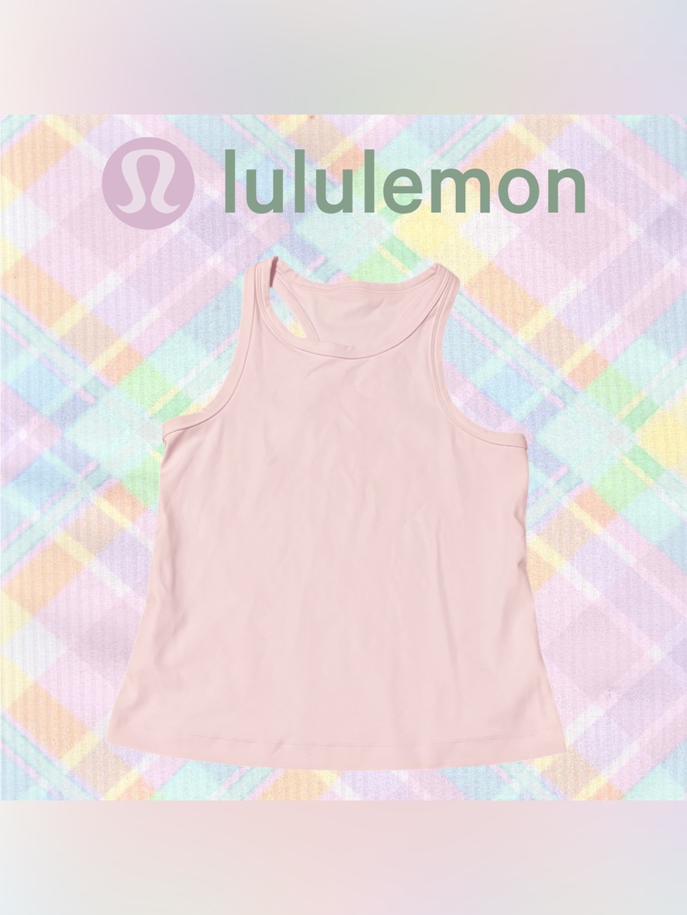 candy blush pink lululemon athletic tank